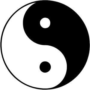 Tai Chi Tu (commonly known as the yin yang symbol)